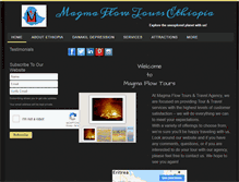 Tablet Screenshot of magmaflowtoursethiopia.com